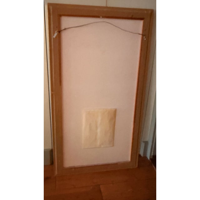1980s Abstract “Fleurs D’Amitié” Lithograph #17/250 Signed by Lebadang – Large Framed – 45”x24” – With Original Documents For Sale - Image 12 of 12
