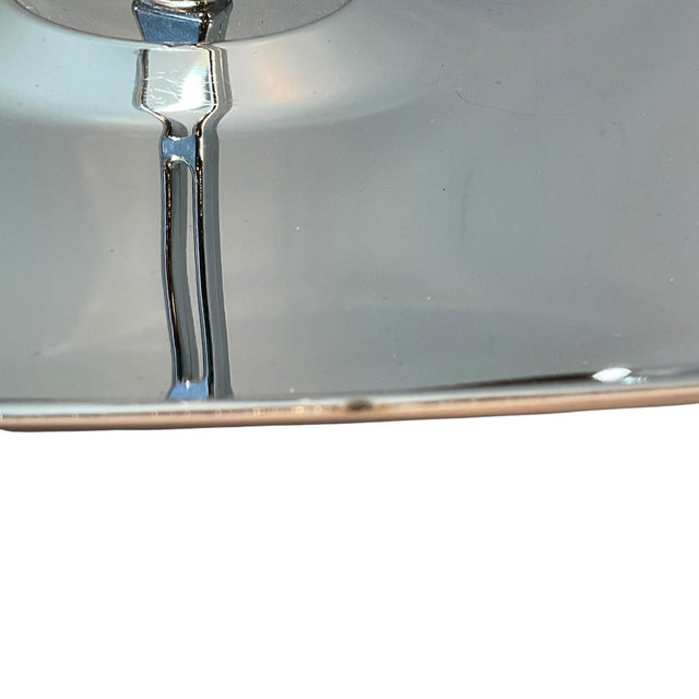 Mid 20th Century Mid Century Chrome Serving Tray Platter For Sale - Image 10 of 12