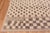 Ivory Cream And Light Brown Tribal Geometric Modern Checkerboard Pattern Rug For Sale - Image 4 of 5