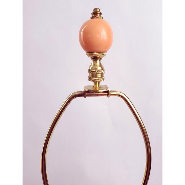 Pink Coastal Pink Ginger Jar Lamp & Shade For Sale - Image 8 of 9