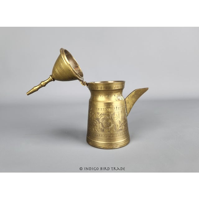 Vintage Middle Eastern Arabic Dallah Coffee Pot For Sale - Image 4 of 7