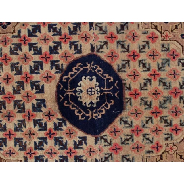 Mid 19th Century Early 20th Century Central Asian Diamond Khotan Rug For Sale - Image 5 of 5