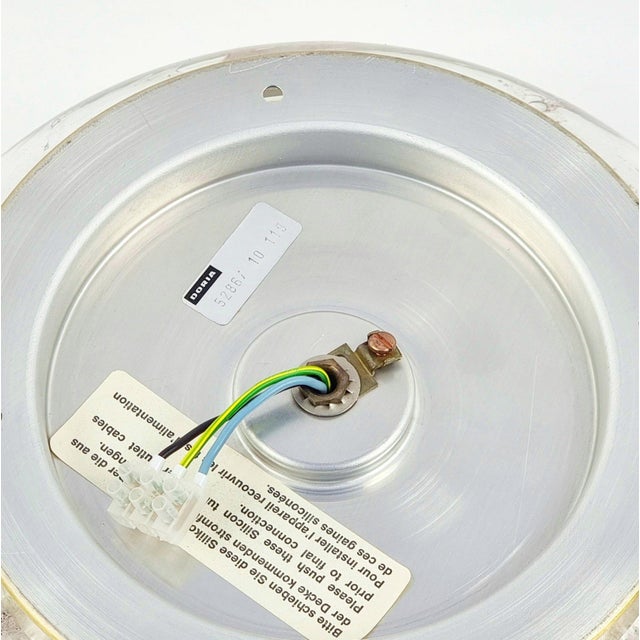 Mid-Century 'Donut' Glass Wall Light/Sconce or Ceiling Light/Flush Mount From Doria, Germany, 1960s For Sale - Image 9 of 10