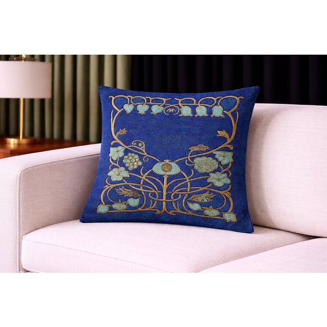 2020s Exquisite Luxury Arts & Crafts Sofa Cushions / Pillows Cover With Insert For Sale - Image 5 of 5