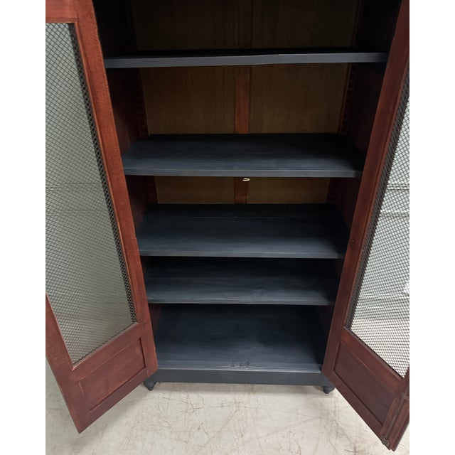 Directoire-Style Black Patinated Bookcase, 1890s For Sale - Image 9 of 15
