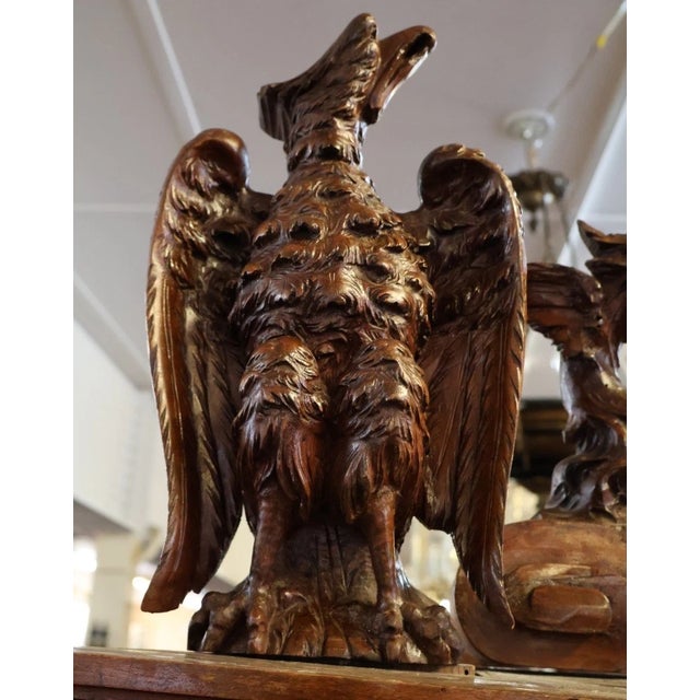 19th Century Renaissance Revival Atlas Walnut Figural Curio China Cabinet For Sale - Image 9 of 18