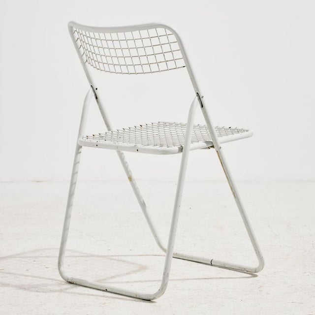 Vintage Folding Chair in Metal by Niels Gammelgaard for Ikea, 1970s For Sale - Image 4 of 13