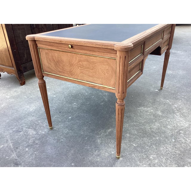 Classic French Louis XVI Style Mahogany Desk Stripped & Sanded For Sale - Image 11 of 12