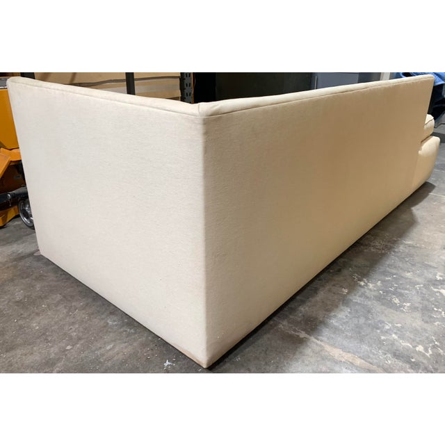 2000 - 2009 Contemporary Cream Linen 'Right Back' Sofa by Waldo Fernandez For Sale - Image 5 of 18