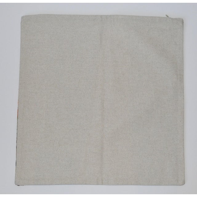 Contemporary Silk Velvet Ikat Pillow For Sale - Image 3 of 3