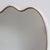 Metal Vintage Italian Wall Mirror with Brass Frame in the style of Gio Ponti, 1960s For Sale - Image 7 of 16