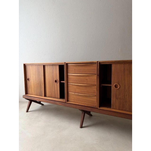 Walnut Sideboard by Rudolf Glatzel for Fristho, 1960s For Sale - Image 5 of 14
