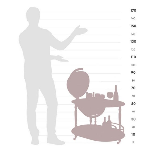 Brown Globe Bar by Zoffoli Globes For Sale - Image 8 of 11