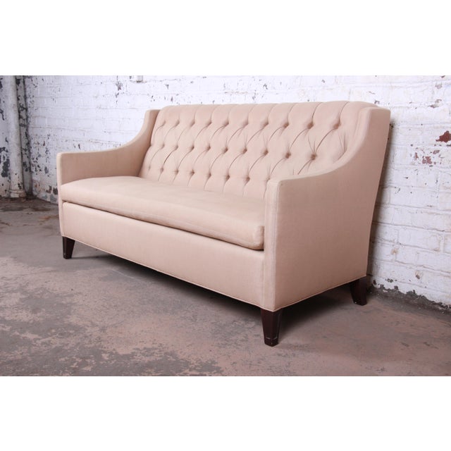 Henredon Upholstery Collection Contemporary Tufted Sofa Chairish