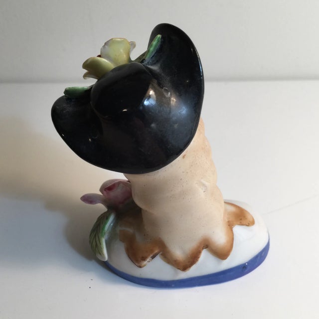 Victorian Lady Head Floral Bust For Sale - Image 4 of 7