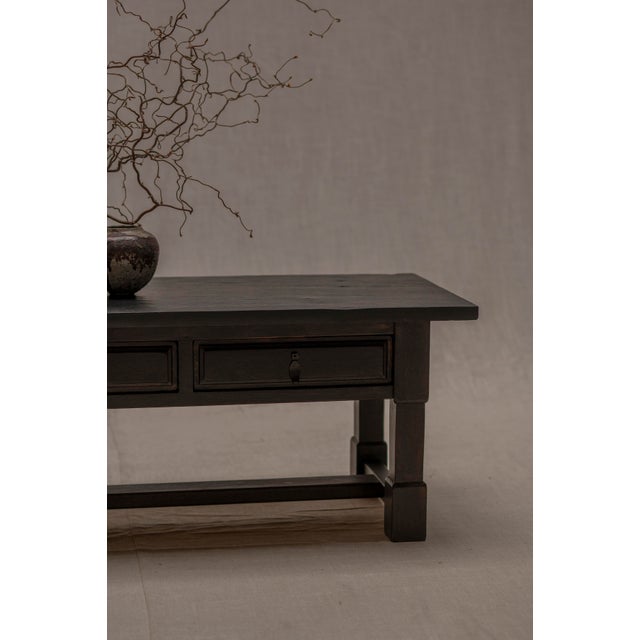 Wood French Brutalist Side Table or Cabinet, 1960s For Sale - Image 7 of 13