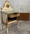 Late 19th Century Late 19th Century Pair of White Venetian Nightstands with Marble Top and Crest Handpainted Motifs For Sale - Image 5 of 18