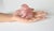 Chinese Rose Quartz Dog Carving With Ruby Eyes, Mid-20th Century For Sale In Cleveland - Image 6 of 8