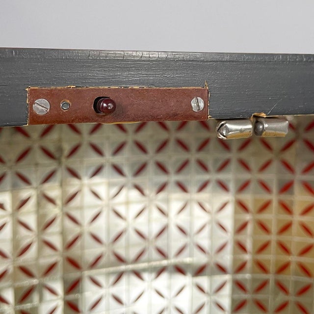 Mid-Century Modern Italian Wooden Bar Cabinet with Printed Scene, 1950s For Sale - Image 16 of 18