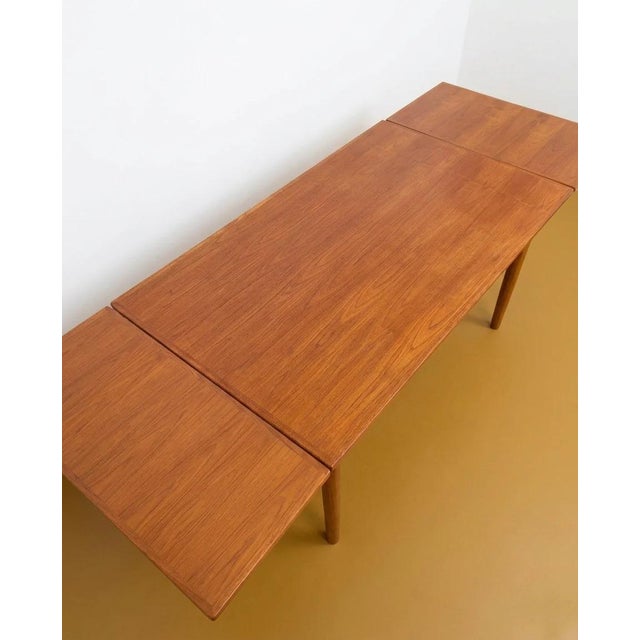 Mid-Century Modern Vintage Danish Teak Extensions Table from BRDR Furbo, 1960s For Sale - Image 3 of 6