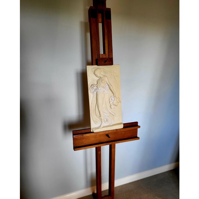 Mid-Century Neo-Classical Nude Frenzied Maenad High-Relief Plaque, 1980s For Sale - Image 4 of 8