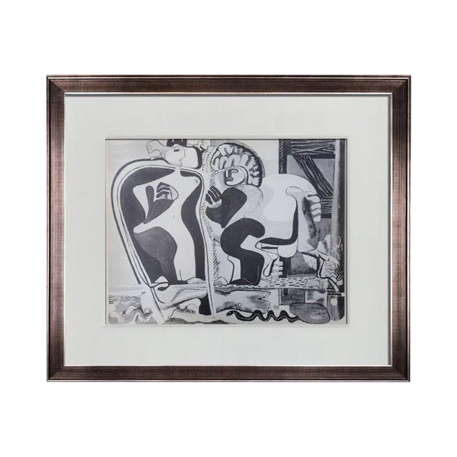 Modern Le Corbusier Lithograph Signed "Femmes Et Cheval" For Sale