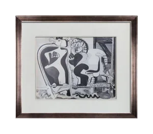 Modern Le Corbusier Lithograph Signed "Femmes Et Cheval"