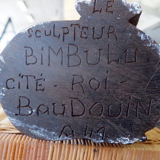 Congolese Bust in Wenge, Mid-20th Century For Sale - Image 13 of 14