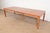 Milo Baughman Style Burl Wood Parsons Extension Dining Table, Newly Refinished For Sale - Image 15 of 15
