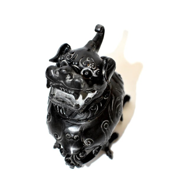 Metal Black Bronze Incense Burner in Beast Form For Sale - Image 7 of 13