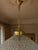 Bronze 1960 French Gold Bronze Crystal Chandelier 1 Light For Sale - Image 8 of 12