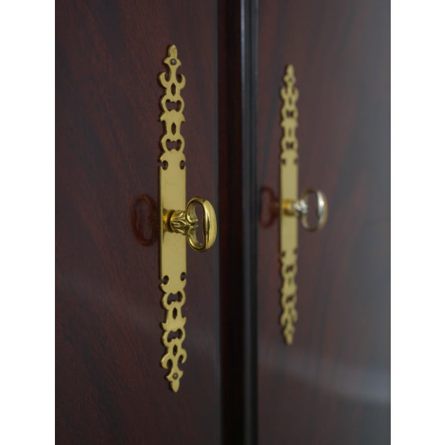 Thomasville 2 Door Mahogany Bedroom Armoire Chest For Sale - Image 14 of 18