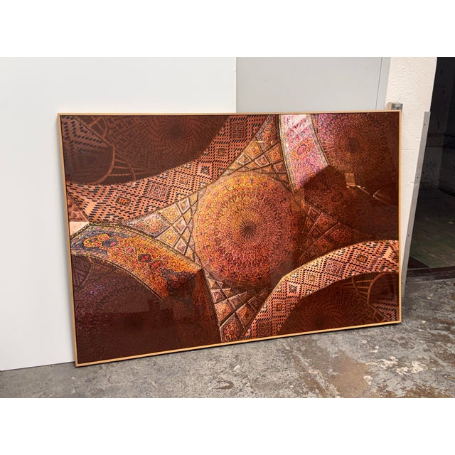 Design Plus Gallery presents a Art Studio “Pink Mosque Tilework” Framed ChromaLuxe Photograph by Elena Riim for Four...