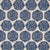 SAMPLE - Schumacher X Drusus Tabor Gilded Star Block Print Fabric In Navy On Natural For Sale