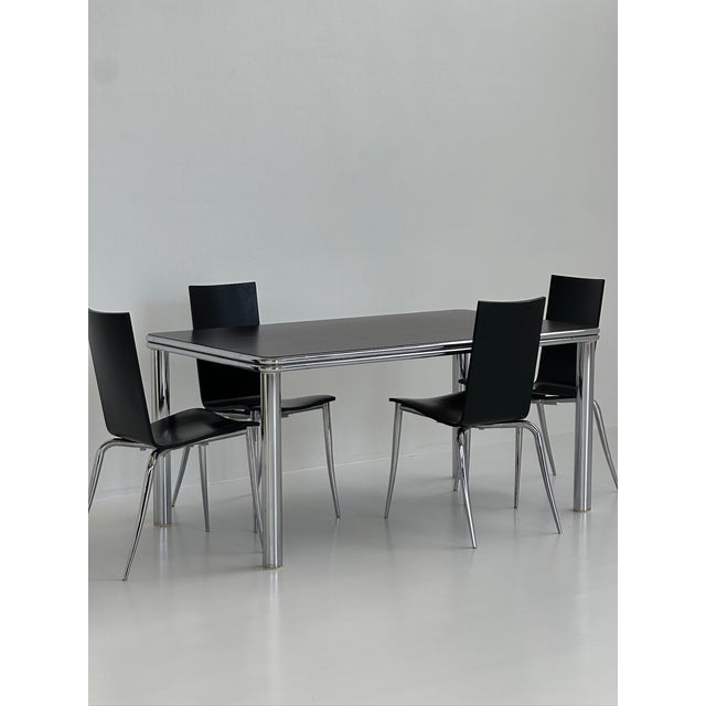 Scandinavian Chromed Metal Table, 1970s For Sale - Image 14 of 14