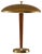 Modern Swedish Brass and Oak Table Lamp attributed to Nordiska Kompaniet Nk, 1930s For Sale