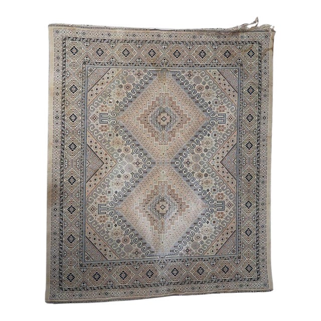 1950s, Vintage Caucasian Shirvan Kilim 4.5' X 5.2' For Sale