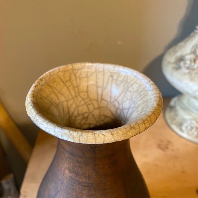 Stunning raku pottery perfect to add character and dimension to any shelf or tabletop. Great conversation piece with how...
