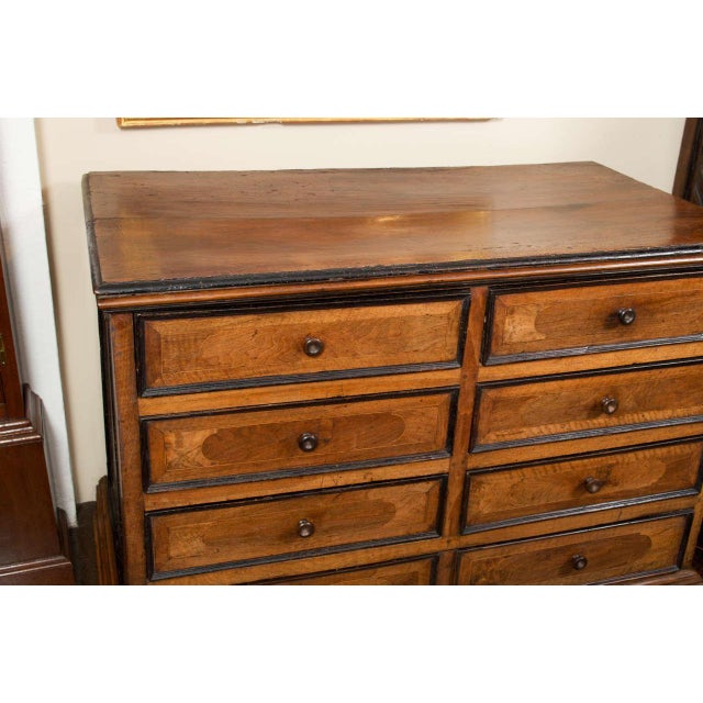 Late 18th Century Tuscan Walnut Commode With Ebonized Detail Circa 1780 For Sale - Image 5 of 9