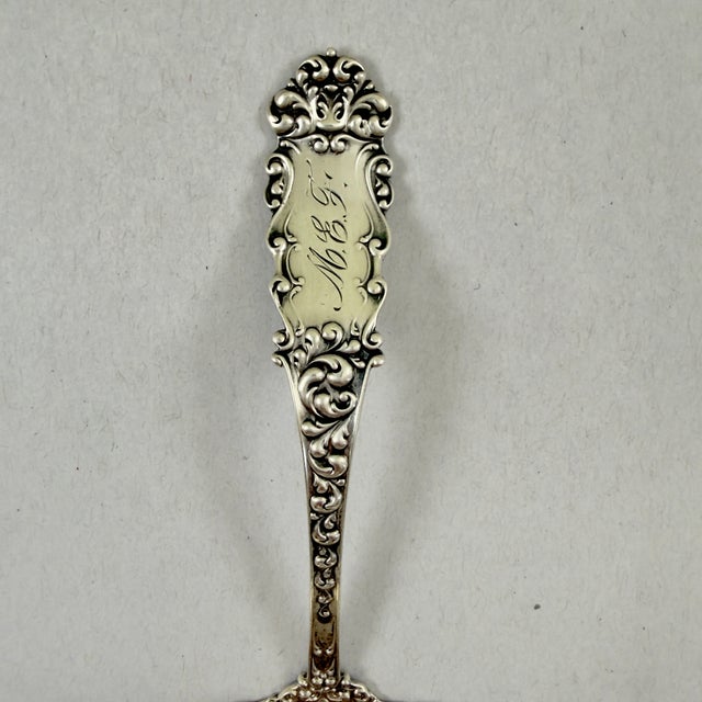 1890s Wallace Watson Sterling Silver Victoria Pattern Sauce Ladle For Sale - Image 9 of 10