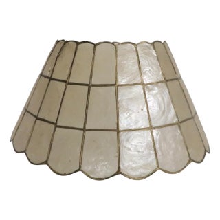 Mid 20th Century Arts and Crafts Style Capiz Shell Lamp Shade For Sale