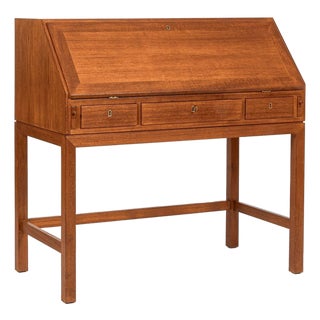 Danish Mid-Century Modern Teak Dropdown Secretary Desk, 1960s For Sale