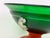 Mid-Century Modern Emerald Green Frosted Glass and Terracota Pedestal Bowl, 1950s For Sale - Image 6 of 13