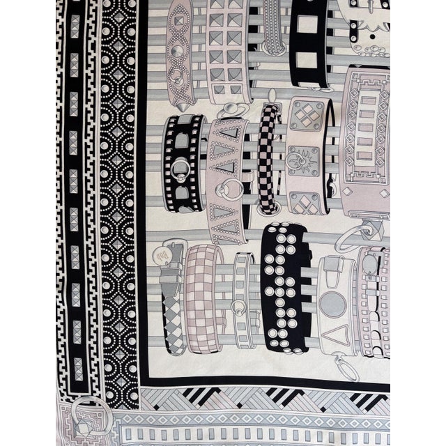 HERMÈS COLLIERS de CHIENS Jamin Virginie 2013 Silk Scarf For Sale - Image 10 of 11