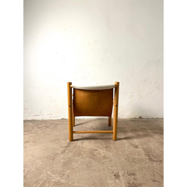 Safari Armchair in White Leather by Ibisco, Italian, 1970s For Sale - Image 13 of 16