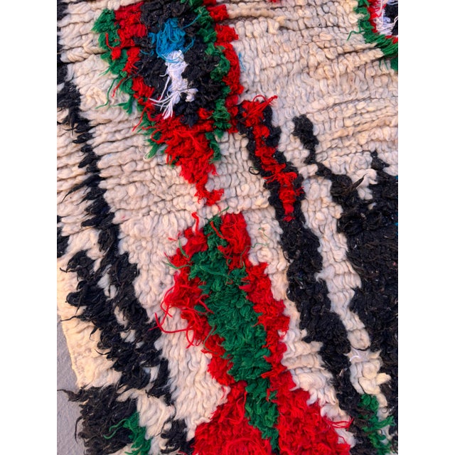 Abstract Moroccan Vintage Rug For Sale In Cleveland - Image 6 of 11