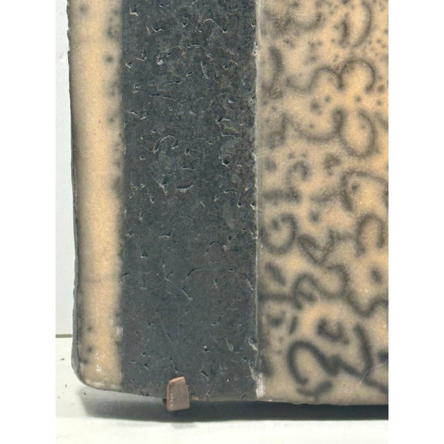 A Fine Contemporary Stoneware Wall Relief by Theodora Chorafas. For Sale In West Palm - Image 6 of 12
