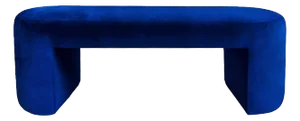 Deleite Bench in Blue Velvet by Moanne