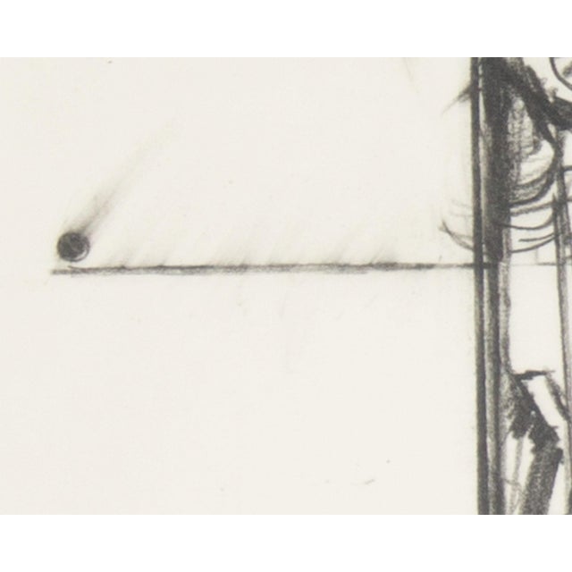 1960s 1969 Charcoal Drawing by James L. Bruch For Sale - Image 5 of 7