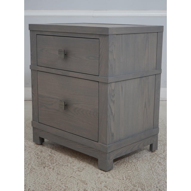 Modern Pair of Stickley Modern Ashwood Nightstands For Sale - Image 3 of 12